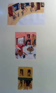 Becky's work in the Illustrator's Exhibition